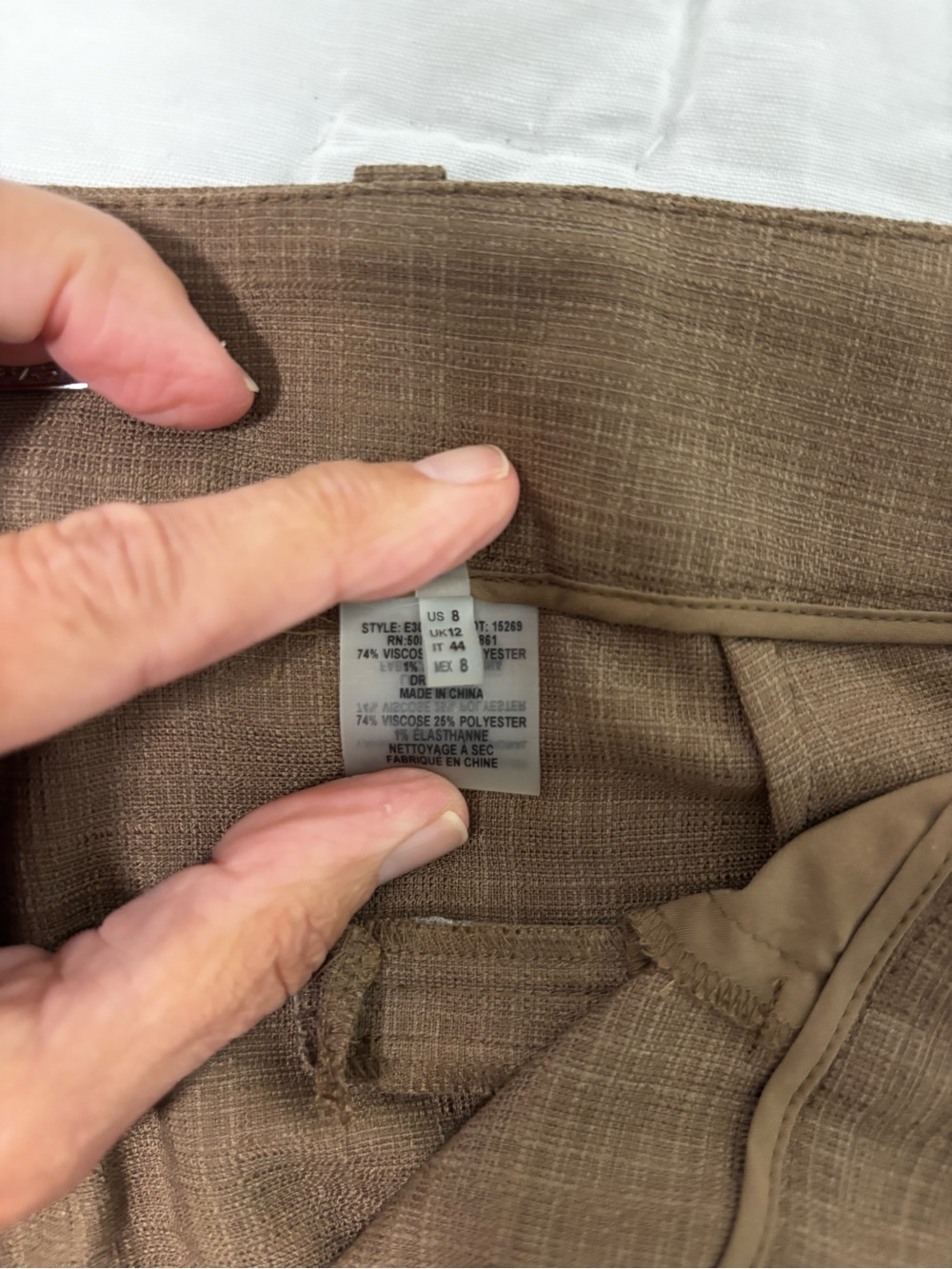 Elie Tahari Tan suit 10/8 - Picture 11 of 16